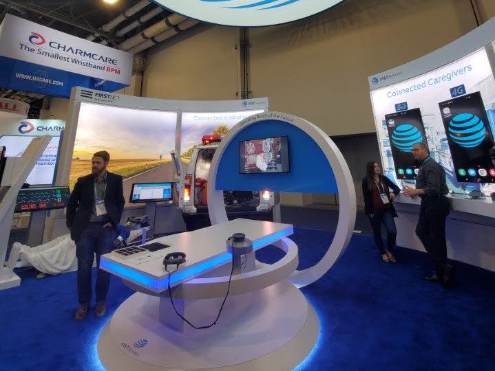 AT&T display at the 2019 Consumer Electronics Show