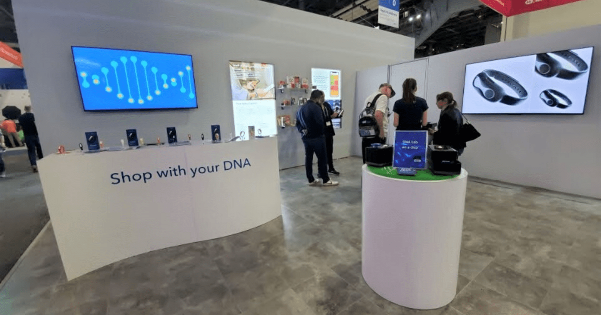 dnanudge display at the 2019 Consumer Electronics Show