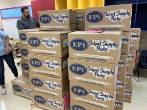 EPI School Supply Pack boxes