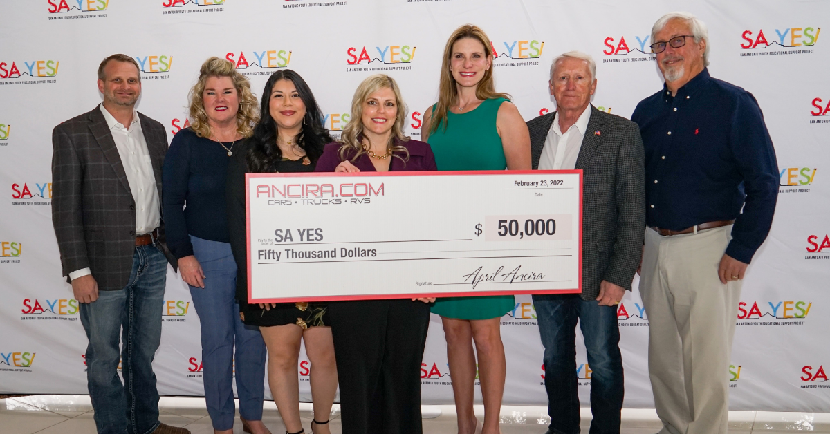 April Ancira Donates $50,000 to SA YES