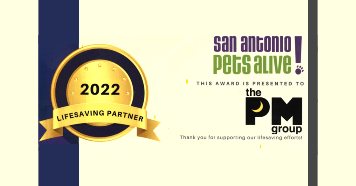 Being a 2022 Lifesaving Partner of SA Pets Alive Fits Our Agency Values